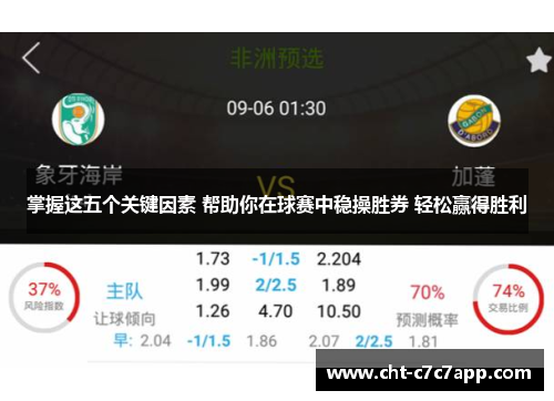 掌握这五个关键因素 帮助你在球赛中稳操胜券 轻松赢得胜利